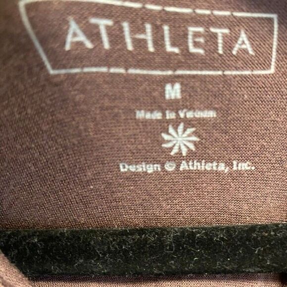 Athleta Medium Brown Long Sleeve Hoodie 100% Rayon soft - Picture 2 of 6